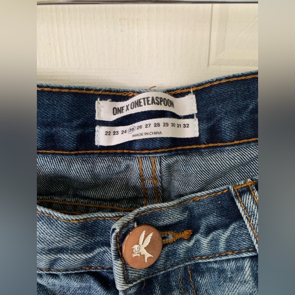 ONE X ONETEASPOON Low Rise Jeans size 25 - Picture 4 of 4